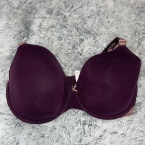 COPY - Cacique Maroon and pink sporty underwire bra 40G